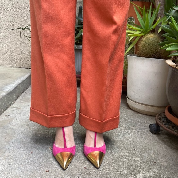 Vintage multicolored Gucci suede leather heels in original box - Picture 4 of 16